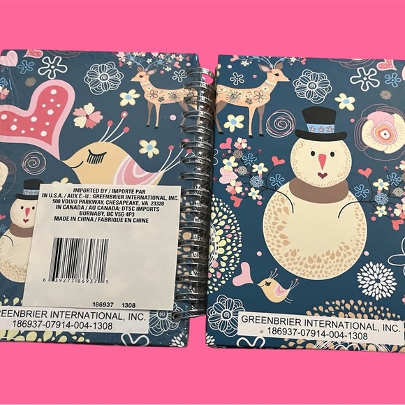 Whimsical Snowman and Bird Notebooks - Picture 3 of 4